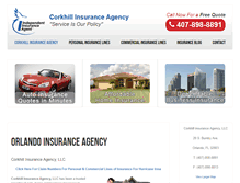 Tablet Screenshot of corkhillinsurance.com